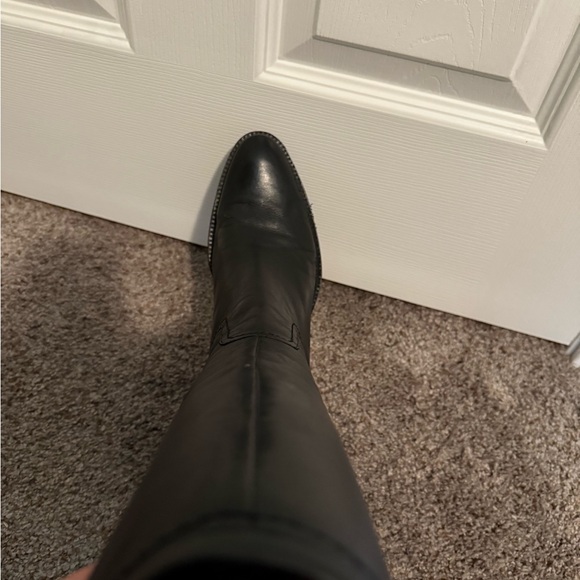 Bandolino Black Heeled Leather Boots - Picture 2 of 6